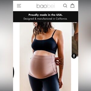 Bao Bei ProBump Pregnancy Support Band, size small, coco